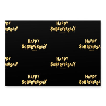 Happy Soberversary Sober Wrapping Paper Sober Party Decor