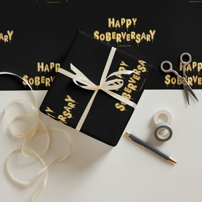 Sober Wrapping Paper Sober Party Decor
